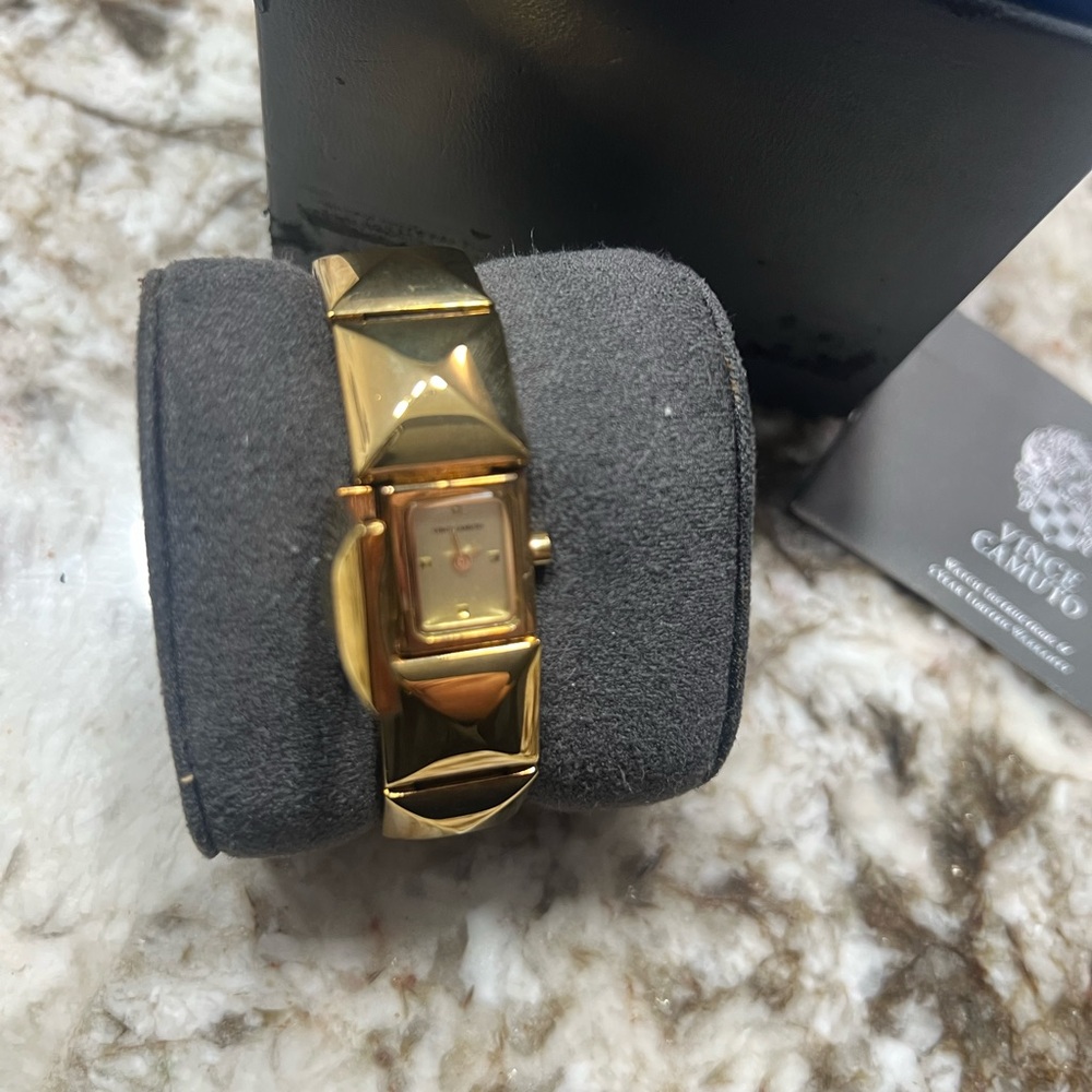 Vince Camuto Women's Gold Geometric Watch